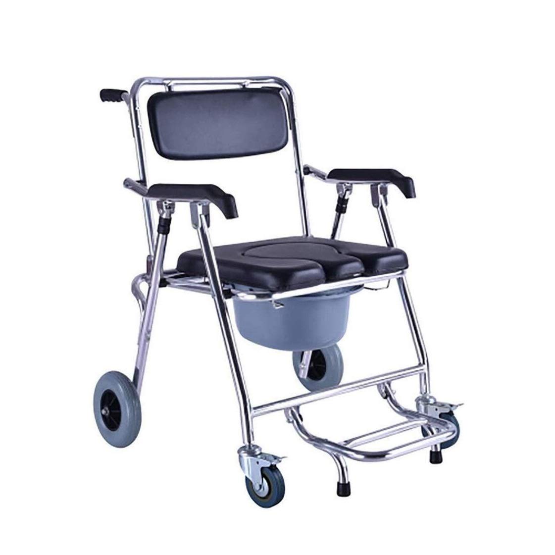 Sgabello da Doccia, Sedile da Doccia, Sedia Comoda Pieghevole, WC Mobile, Telaio in Lega di Alluminio Leggero, Massima capacità di Carico di Sicurezza, 330 Libbre