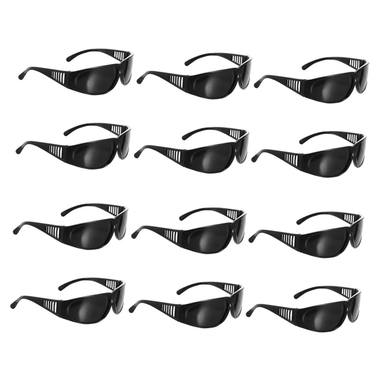 NUOBESTY 2 Series Gafas De Soldador Soldadura Protector Adulto Gafas De Trabajo Gafas Seguridad Gafas De Proteccion Gafas Seguras Para Soldar Anteojos Para Soldar Abs Negro 12 Piezas X 2