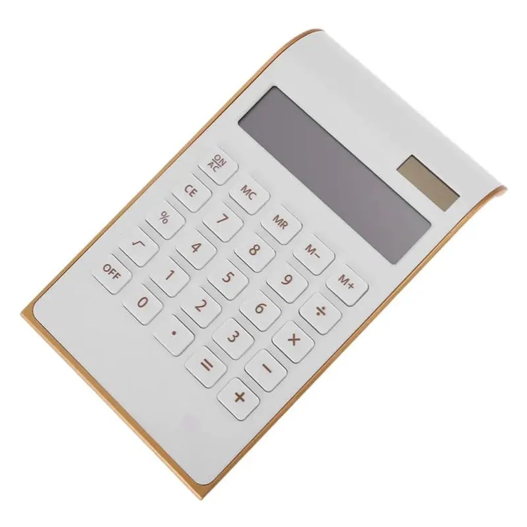 Calcolatrice Da Tavolo Ufficio Desktop Gold Forniture Di Base Sottile Portatile Aziendale