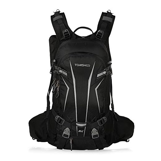 TOMSHOO Mochila Ciclismo 20L/30L Impermeable para Excursionismo Ciclismo Alpinismo Senderismo Camping al Aire Libre con Cubierta de Lluvia y del Casco