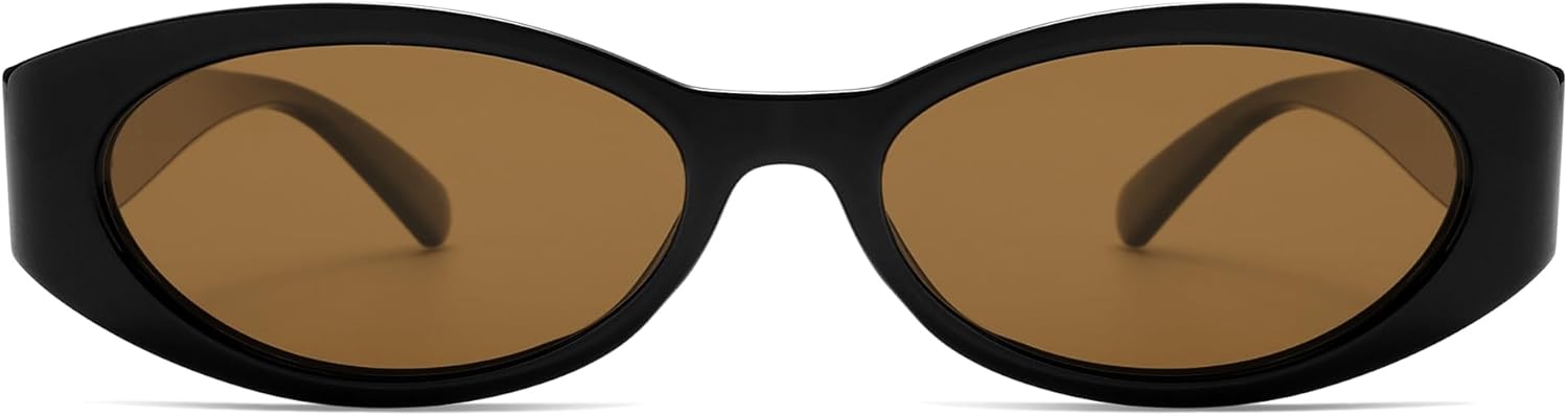 SOJOS Trendy Oval Polarized Sunglasses Womens Retro Narrow Chic Thin Y2k Sunnies SJ2364 - Image 2