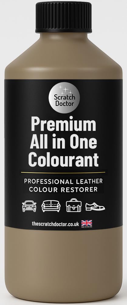 Scratch Doctor All in One Leather Colourant Self Seal Leather Dye Repair Paint for Furniture, Sofas, Car Seats (Cream, 250ml) — view 29