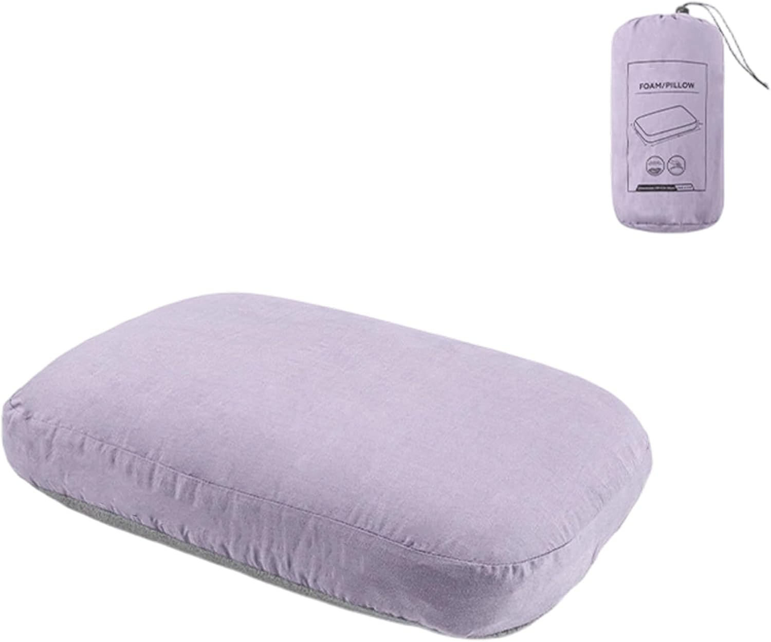 Travel Pillow High Densities Memory Foam Pillow Designs Features Removable Cover Washable for Easy Neck