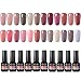 Produktbild Inagla Nudefarbe Nagellack UV Nude Gel Nägel, Nude Nagellacke UV Lack, UV LED Soak Off Gel Polish Gellack (24xStück 10ML)