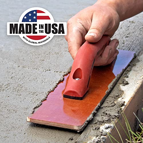 MARSHALLTOWN Resin Hand Float, 16 x 3-1/2 Inch, DuraSoft Handle, Laminated Canvas Resin, Concrete Tool, Easily Works Color Hardeners into Concrete, Square End, Concrete Tools, Made in USA, 4526D - Image 6