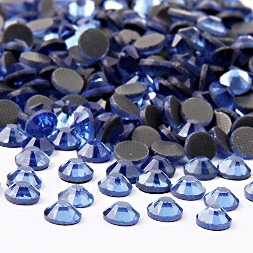 Image of Beadsland Crystal Hotfix Rhinestone,Machine Cut Stone 1440pcs /pkg (Lt.Sapphire,SS20 /5mm)