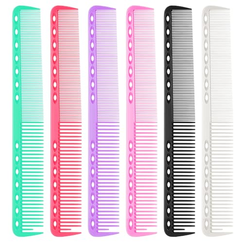 Peines para corte de cabello 6 piezas resistentes al calor miniatura 1