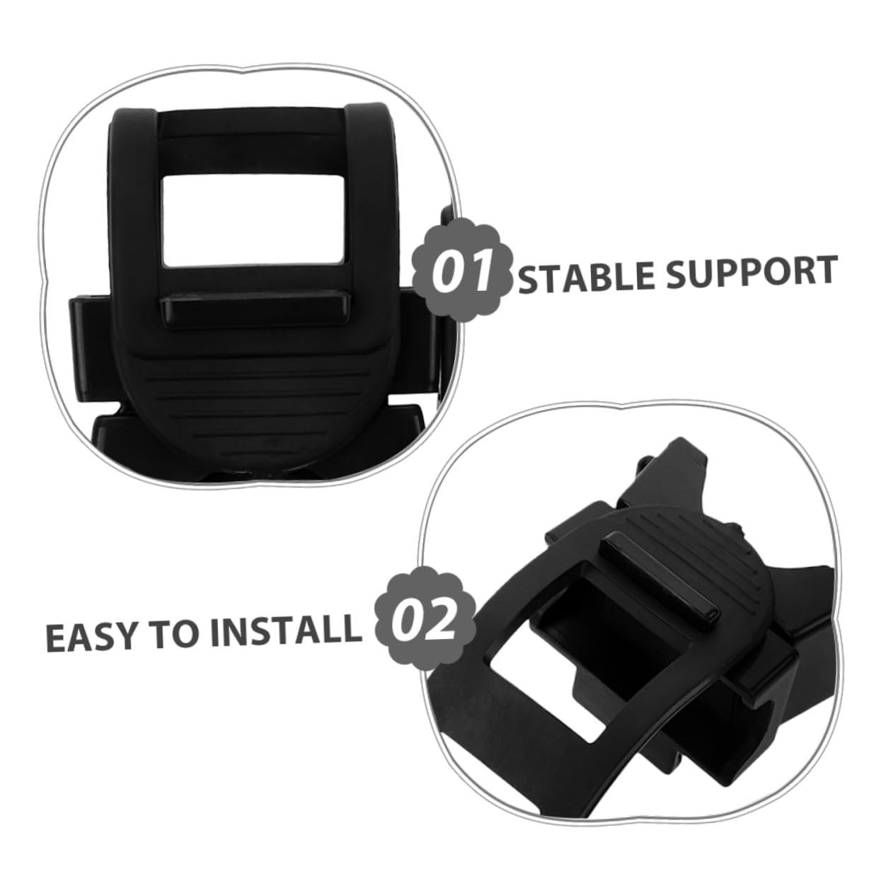 20 Pezzi Supporto per Bastone Passeggio per Rotelle e Deambulatore Porta Bastone e Resistente per Scooter Elettrico e Uso