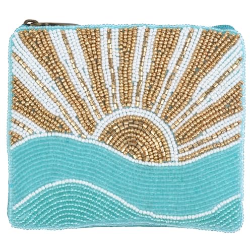 Bamboo Trading Hand-Beaded Rising Sun Essential Pouch
