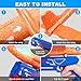 Fuwidvia 3 Pack Airplane Launcher Toys, 13.2'' LED Foam Glider Plane Toy for Boys, 2 Flight Modes Outdoor Flying Toys Birthday Gifts for Boys Girls 4 5 6 7 8 9 10 11 12 Year Old (Blue&Green&Orange)