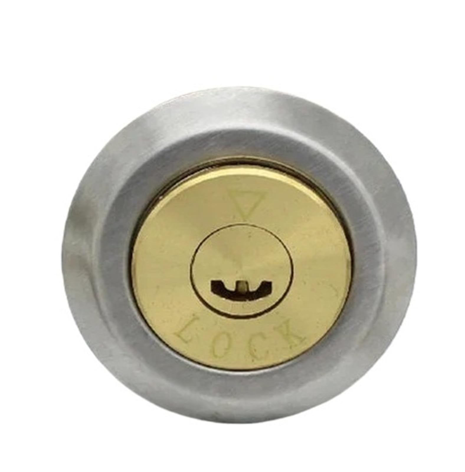 Copper Security Lock Round Anti-Theft Interior Door Universal Lock Cylinder for Iron Wooden Doors with Keys