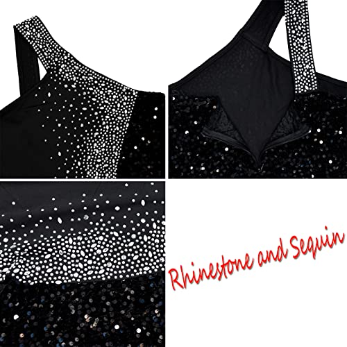 Image of Nagfar Women Rhinestone Sequin Birthday Party Sexy New Year Formal Dress