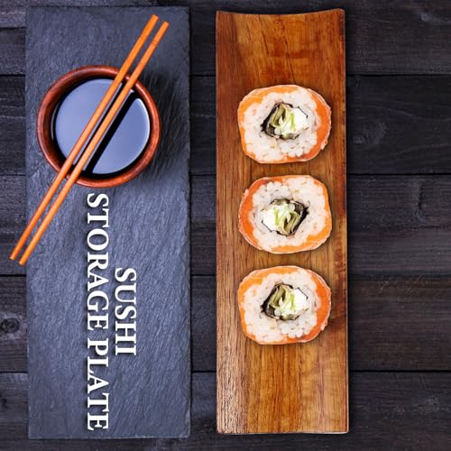Bandeja rectangular de sushi de plástico VICASKY miniatura 4