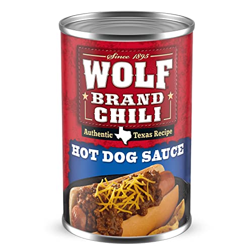 WOLF BRAND Chili Hot Dog Sauce, 10 oz.
