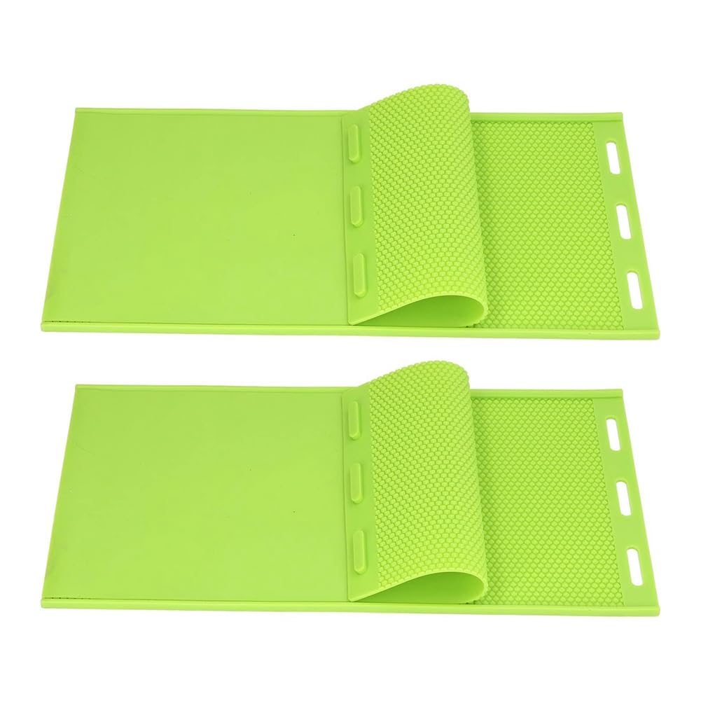 Moule en Silicone de 5.4mm pour Feuille de Cire d'abeille, Moule pour Tampon de Fondation en Cire d'abeille, Équipement D'Apiculture, Fondation de Ruche Facile à Utiliser, de Couleur Verte.