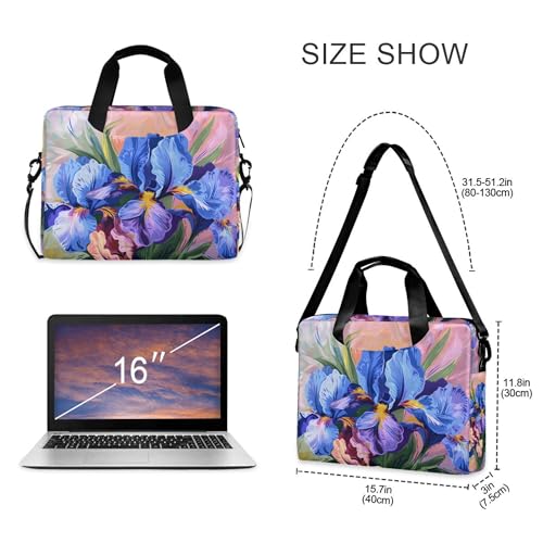 Bolso maletín para laptop ALAZA con diseño floral, 13-15.6 pulg miniatura 4