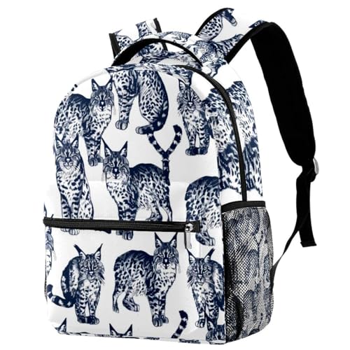 Sac à dos pour enfants Lynx multicolore pour l'école et les sorties