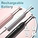 SUNPRO 2 Pack Sonic Electric Toothbrush, Rechargeable Toothbrush 6 Modes, Built-in 2 Minute Timer, 8 Brush Heads(Black+White)