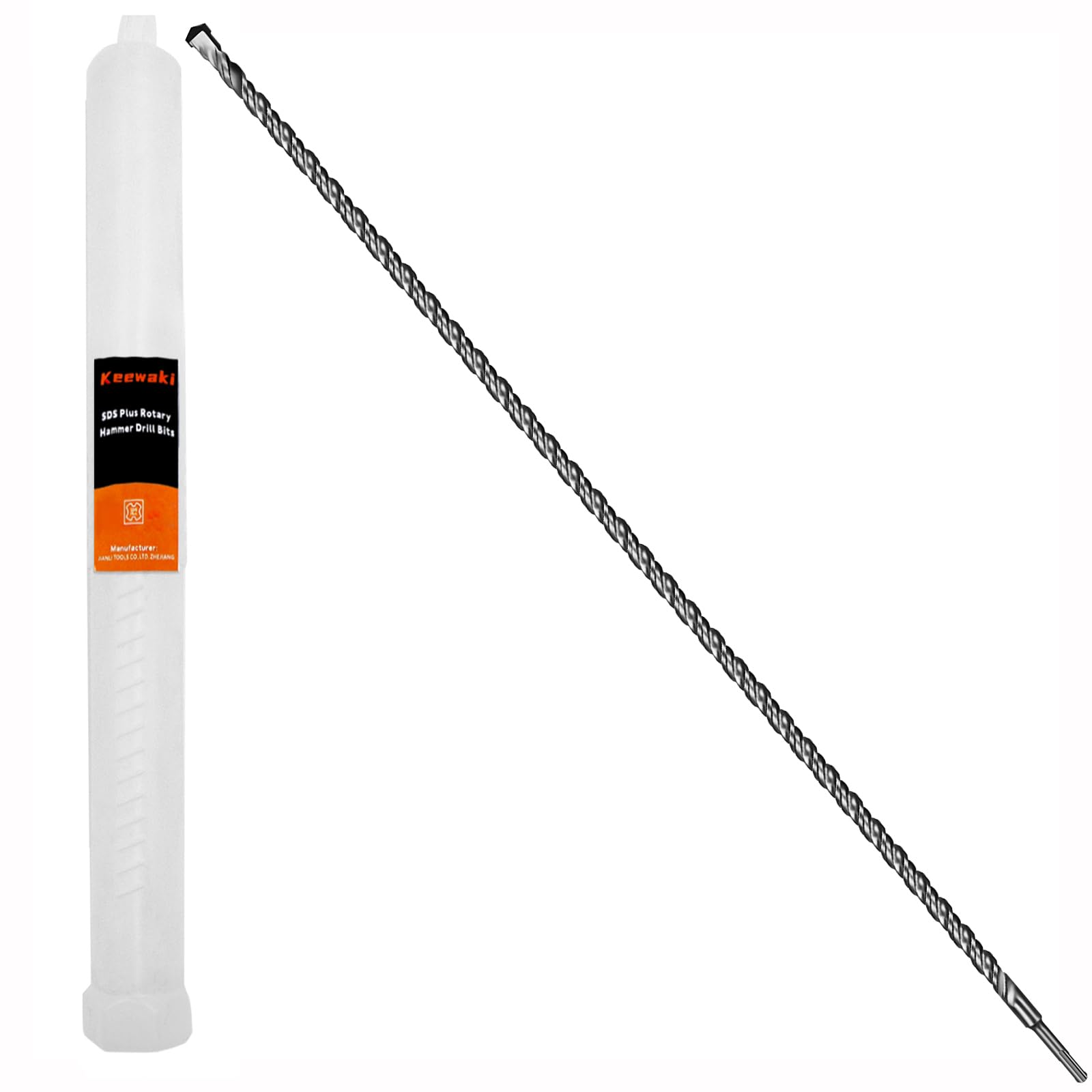 Keewaki SDS Plus Rotary Hammer Drill Bit 3/8" x 39" Concrete Masonry Drill Bits for Brick, Cement & Stone - Durable Alloy Tip, Fast Drilling