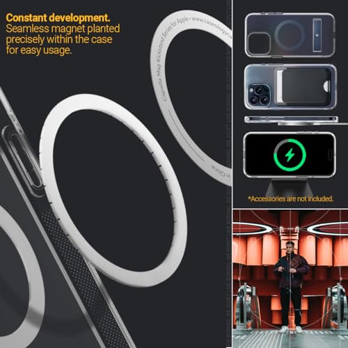 Mua Caseology Capella Mag Kickstand For IPhone 15 Pro Max Case [Ultra-Clear Anti-Yellowing