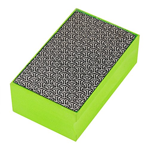 Yosoo Diamond Hand Polishing Pads 60-400# Grit Diamond Hand Sanding Polishing Pads for Stone Marble Glass Granite Concrete Stone Hand Polishing(#200)