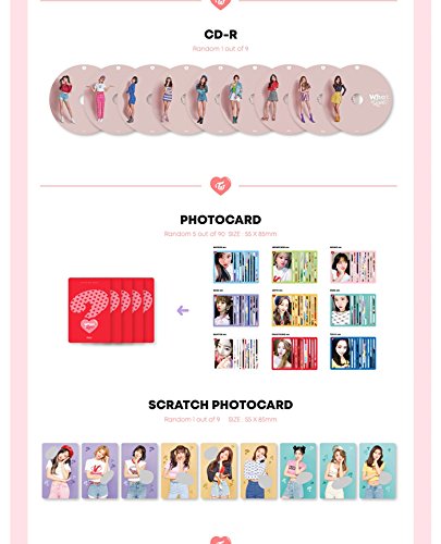Vista 3 de TWICE WHAT IS LOVE 5th Mini Album Random Ver CD+P.Book+Card+Sticker+Tracking Number
