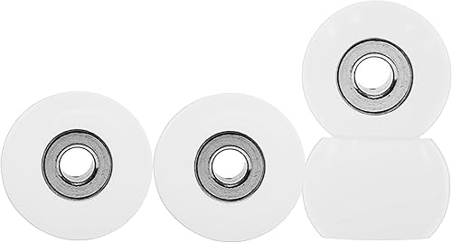 Teak Tuning Eco 85D CNC Poly Diapasón Ruedas - Forma redondeada, 0.295 in de diámetro, 0.197 in de ancho - Color blanco