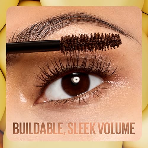 Image of Maybelline The Colossal Bubble Mascara, Buildable Mascara Volume and Length Formula for Bold, Separated, Sleek Lashes, Washable Formula, Copper Brown, 1 Count