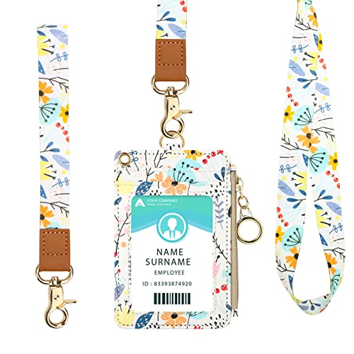 Id Badge Holder With Lanyard, Retractable Badge Holders Reels With Lanyards Adjustable For Women Kids Teacher Nurses Doctor Student White #TOP8