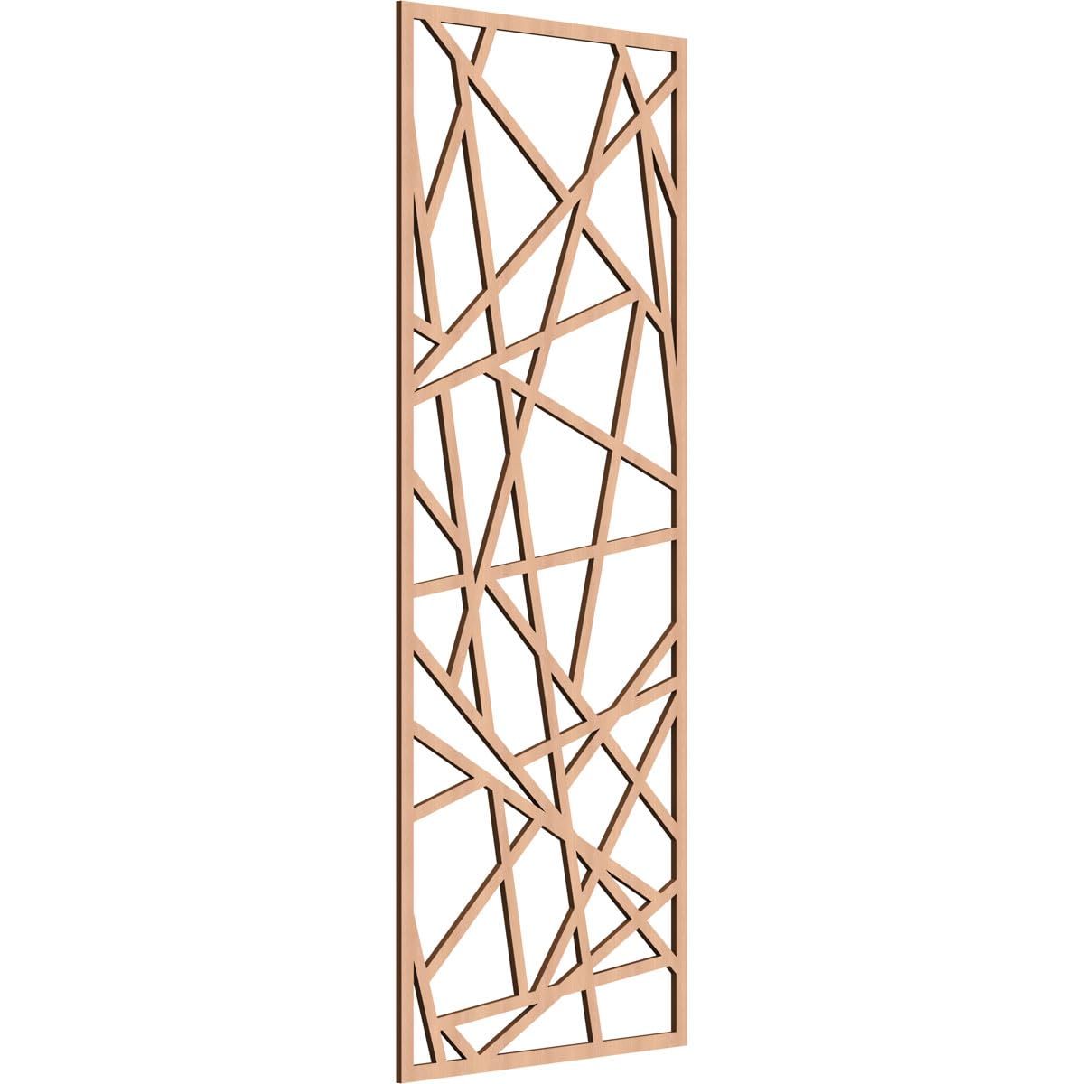 Conway Decorative Pierced Fretwork Wood Wall Panels, 27 3/8"W x 69 3/8"H x 3/8"T, Alder
