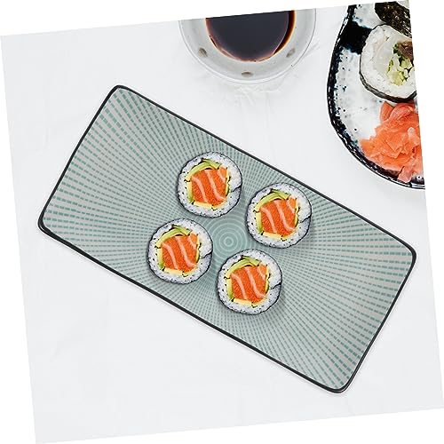 Plato rectangular de cerámica para sushi LIFKOME miniatura 3