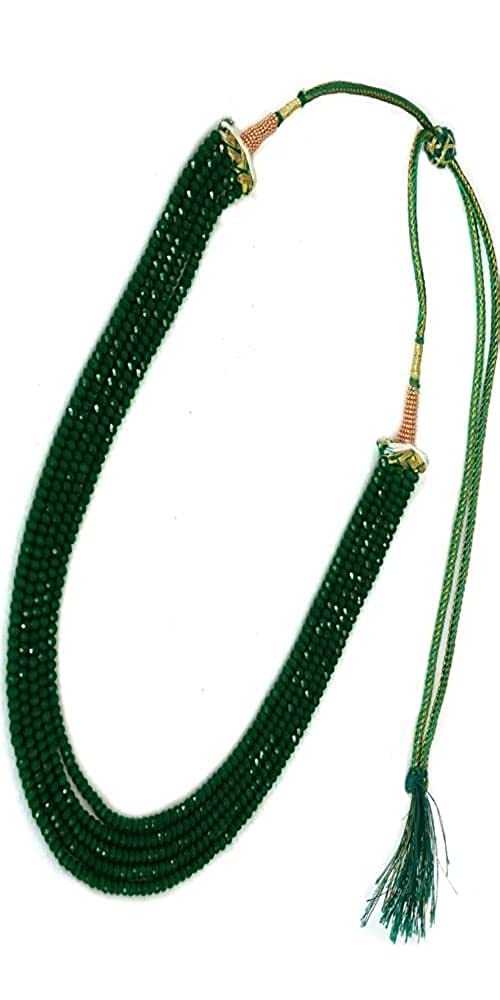 pankhudi jewellers green Coloue Crystal Gemstone Beads 5 Layer Multistrand Necklace for Women,Girl,16 inch(PNK126) (B09DY888XS) Amazon Price History, Amazon Price Tracker