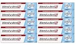 Blend-a-dent Original Super Haftcreme Pasta adesiva per protesi dentali, 10 confezioni da 47 g, extra forte, completa