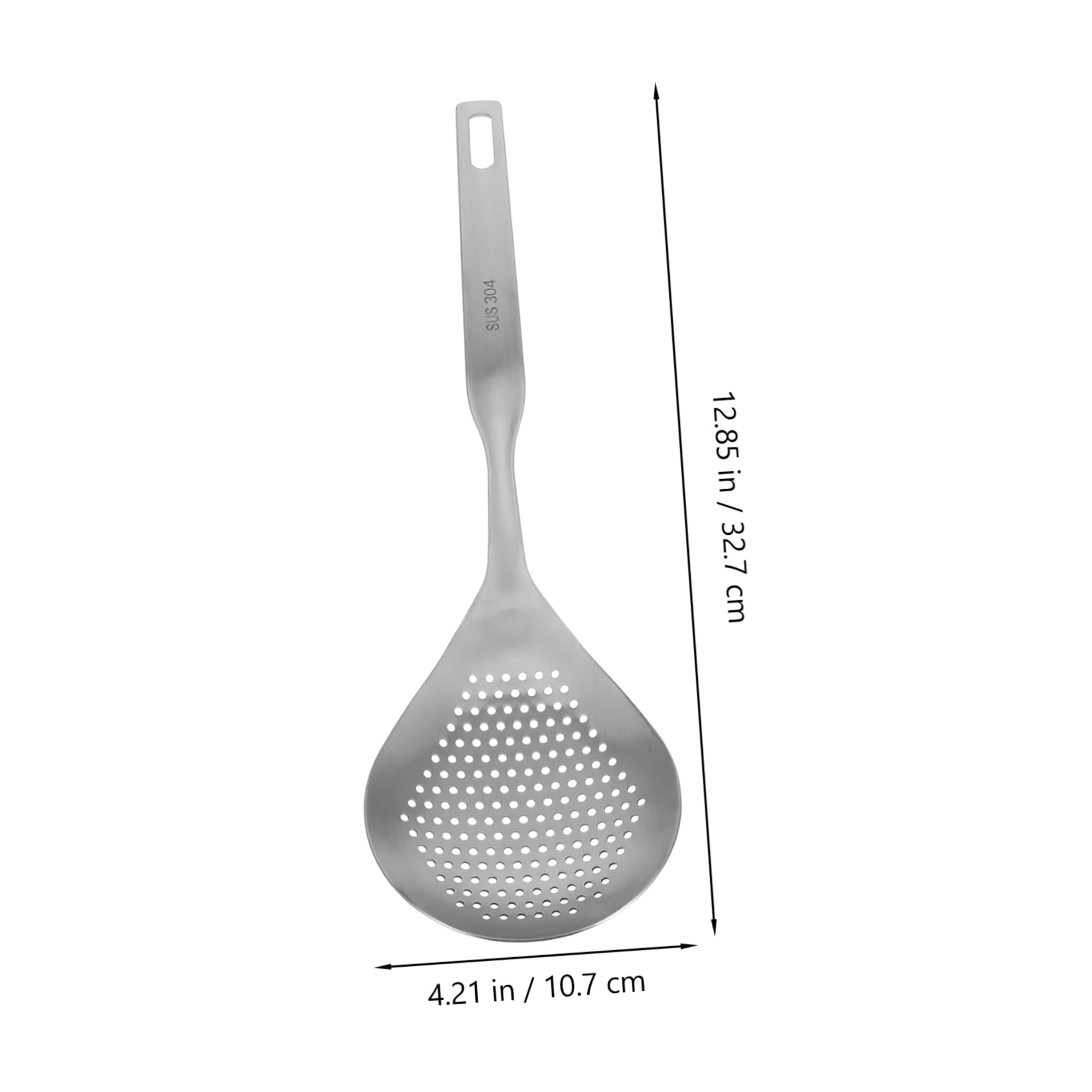 Cabilock Stainless Steel Slotted Spoon Multifunctional Noodle Strainer and Pasta Scoop for Cooking Draining Dumplings and Vegetables Food Grade Kitchen Utensil