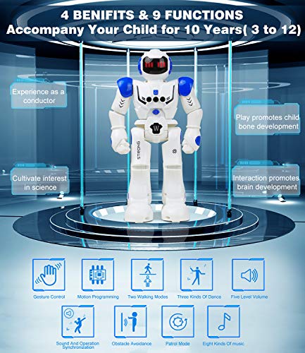 image for TIKTOK Remote Control Robots for Kids, 2020 Smart Programmable Robot T