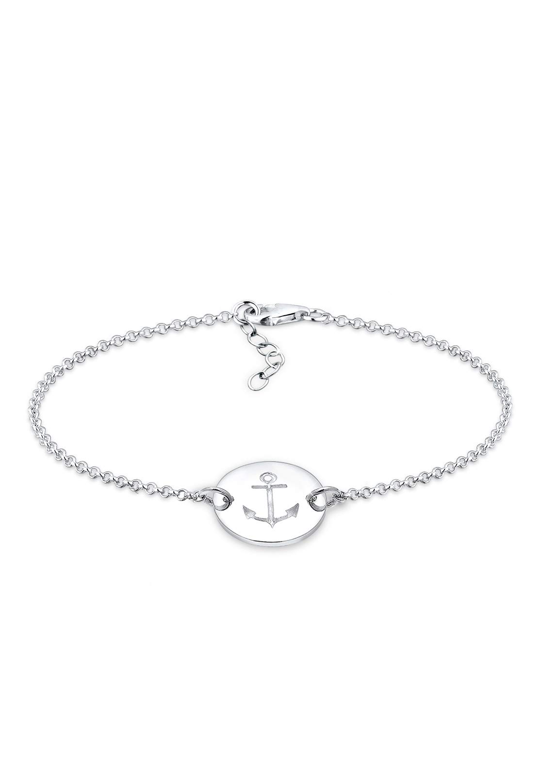 Elli Women 925 Silver Silver Tennis Bracelet - 17cm length