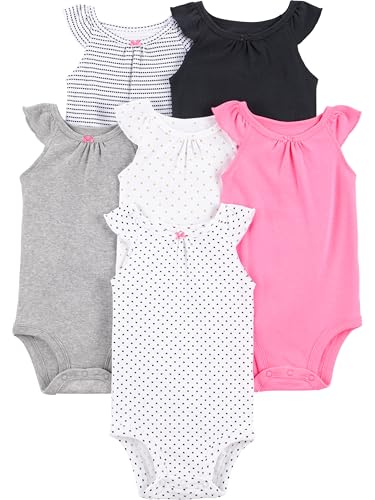 Image of Simple Joys by Carter's Baby Girls' 6-Pack Sleeveless Bodysuit