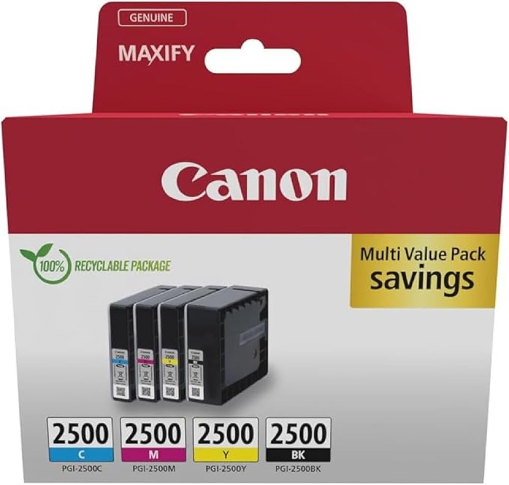 Black/Cyan/Magenta Canon 9290B006 Ink Cartridge 4 Pc(S) Original Yellow