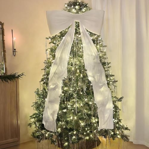 Cintas de colgables para de árbol de Navidad que solucionan el vacío visual en árboles grandes 4
