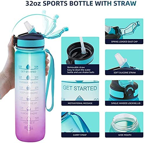 Bouteille D'eau Plate De Voyage Portable En Tritan Sans BPA, Anti-fuite, Fine Pour Sac à Main, Poche, Sport, Fitness (rose, 500 Ml