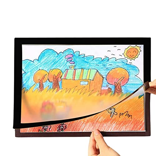 Eastuy Cadres Photo Magnétiques | Cadres d'art pour Enfants, Porte-Affiche Magnétique Auto-adhésif Porte-Papier, Cadre Photo D'œuvres d'art pour Enfants