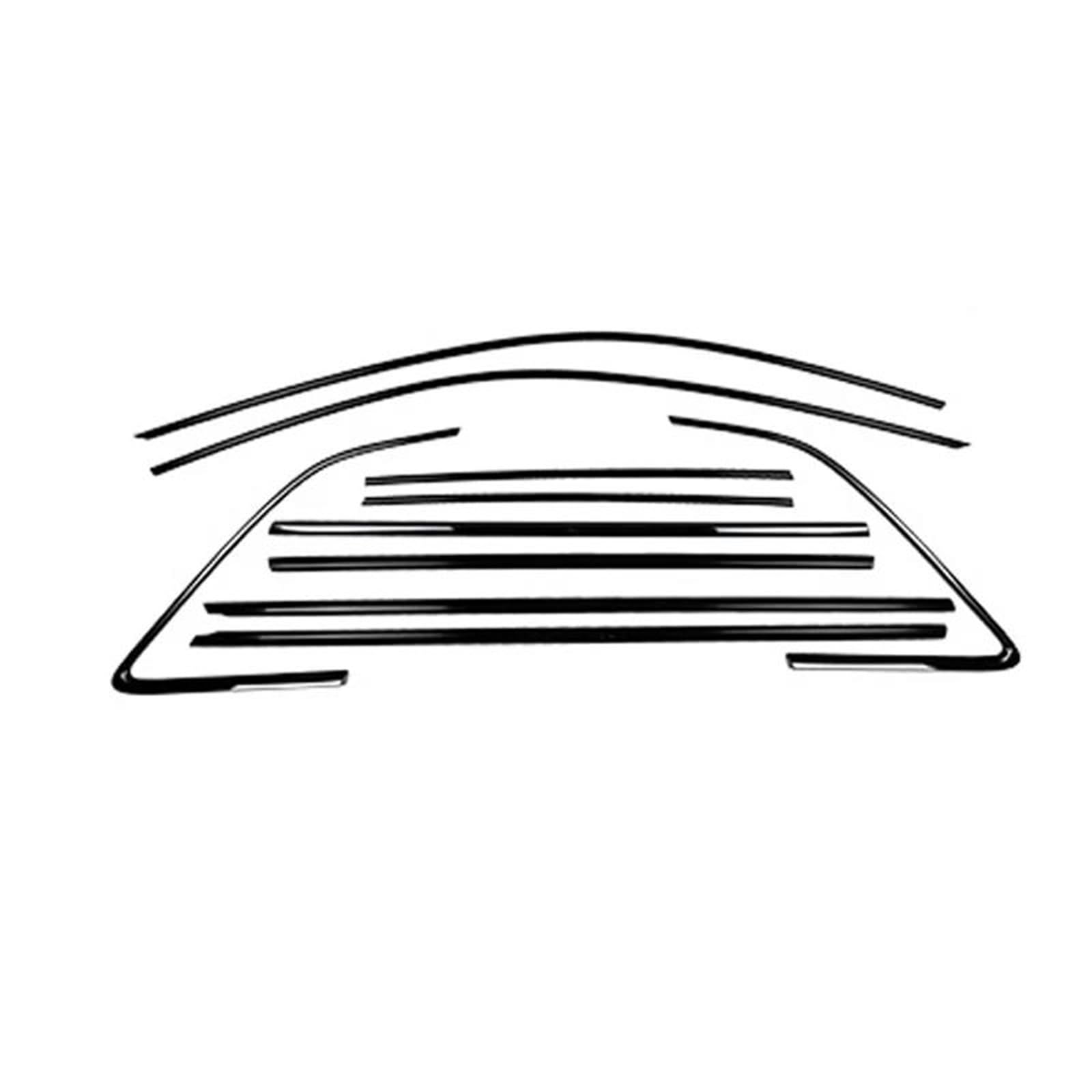 Car Weatherstrip Window Seal Belt for A3 S3 RS3 Hatchbacks 2013-2020 Plating Black Exterior Trim Sticker Strip Cover Tape Gasket Exterior Belt