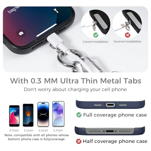 Image of Tiostep Clip and Go Strap for Phone with Wallet Crossbody Phone Lanyard and Detachable 4.5 x 6.5 Small Clear Bag for Stadium Events and Concert