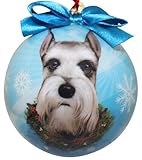 Schnauzer Christmas Ornament Shatter Proof Ball
