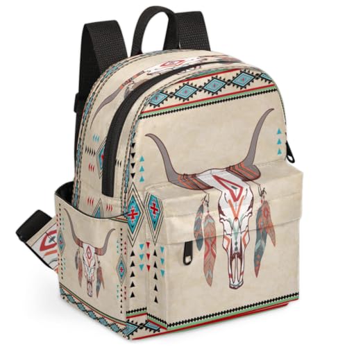 Vintage Sheep Feathers Backpack for Women Large Capacity with Adjustable Pressure Relief Strains Lightweight Travel Backpack for Work Travel Casual Gifting