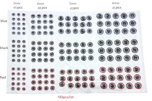 549 piezas de ojos holográficos 3D para señuelos de pesca miniatura 5