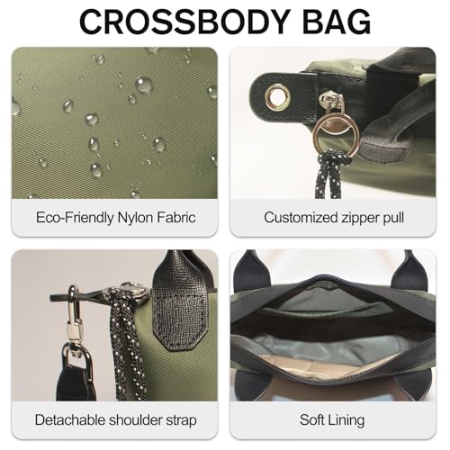 Image of Designer Mini Tote Bag for Women - Lightweight Crossbody Purse with Adjustable Dual Straps (2-Way Carry)