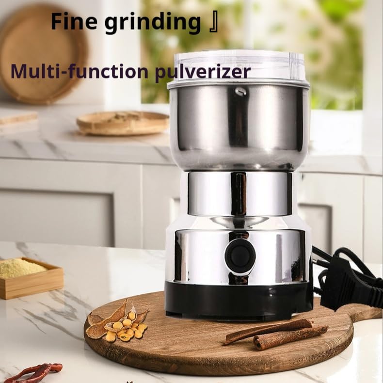 spice grinder electric，Electric Coffee and Spice Grinder, Multi-Function Pulverizer, Stainless Steel, 10.5 x 10.5 x 17.5 cm