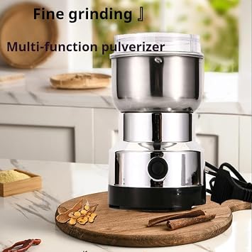 spice grinder electric,Electric Coffee and Spice Grinder, Multi-Function Pulverizer, Stainless Steel, 10.5 x 10.5 x 17.5 cm