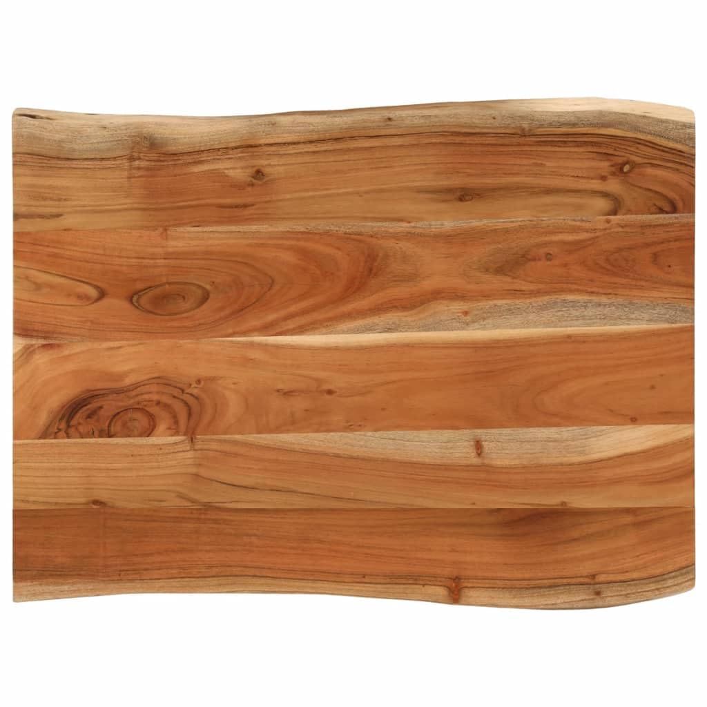 vidaXL Tablero de Mesa Rectangular Borde Natural Acacia 90x60x2,5 cm, Tablero, Tablero de Mesa Rectangular, Tablero de Mesa de Comedor